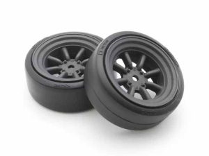 Kyosho Fazer FZD2 1:10 Pre-Glued D-Tyres 8S Watanabe Wheel (2)