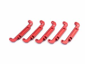 Kyosho Mini-Z Buggy Aluminium Setting Steering Plate Set (5) Red