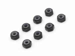 Kyosho Mini-Z M2 Nyloc Alu Wheel Nut (8) Black
