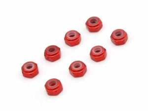 Kyosho Mini-Z M2 Nyloc Alu Wheel Nut (8) Red