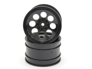 Kyosho Optima Black 2.0 inches 8 Holes Wheel (2)