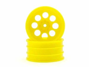 Kyosho Optima Mid Yellow 50mm Front 8 Holes Wheel (2)