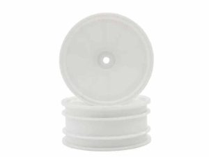 Kyosho Optima Serie White 2.2 inches Front Dish Wheels (2)