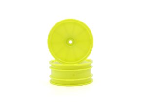Kyosho Optima Serie Yellow 2.2 inches Front Dish Wheels (2)