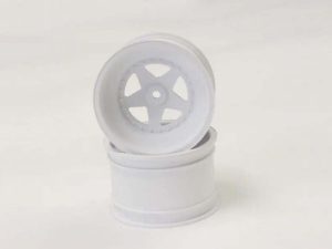 Kyosho Scorpion 2014 White Front Wheel 2.2 inches (2)