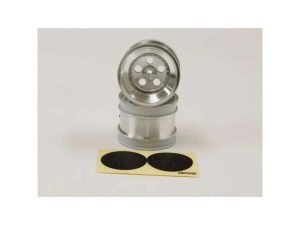 Kyosho Tomahawk Satin Chromed Front Wheel 1.7 inches (2)