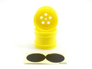 Kyosho Tomahawk Yellow Rear Wheel 1.7 inches (2)