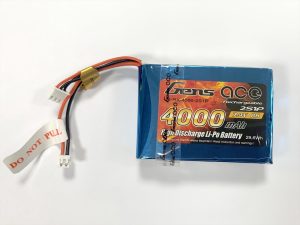 Gens Ace Li-Po 2S 7.4V 4000mAh Tx/Rx with JST-EHR