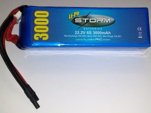 STORM Li-Po 6S 22.2V 25C 3000mAh