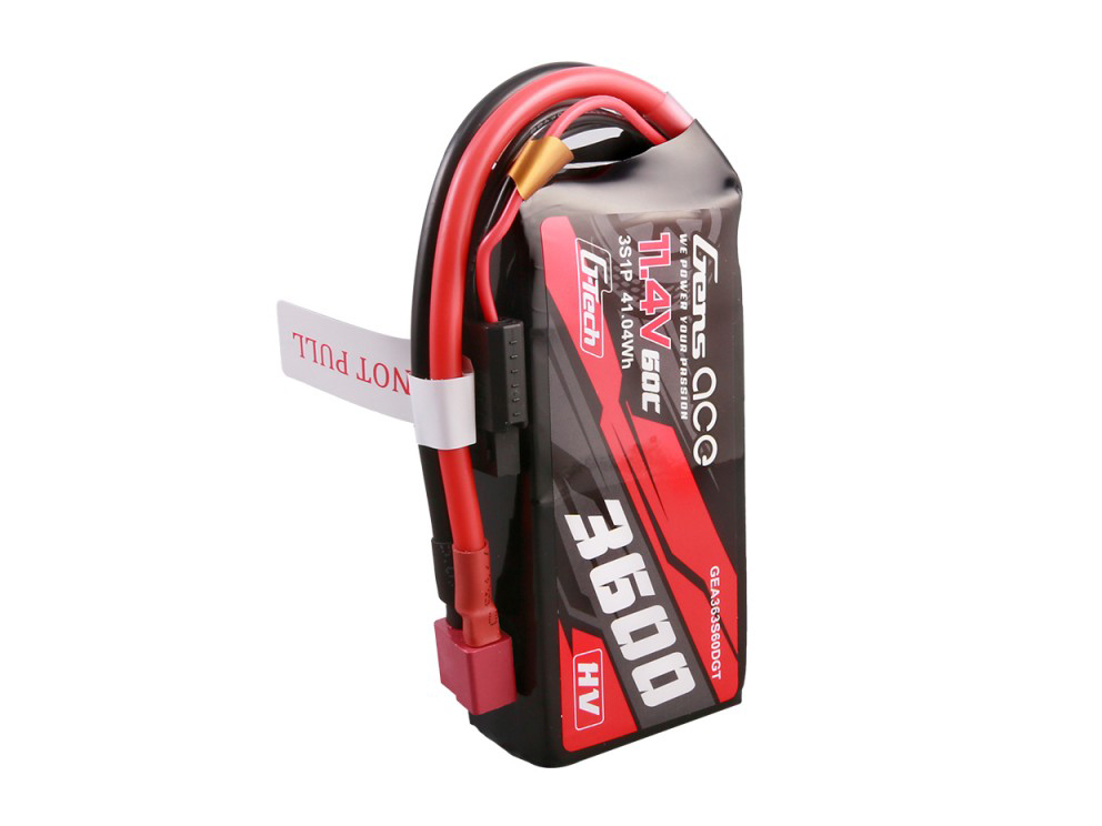 Gens Ace Li-Po Car G-Tech HV 3S 11.4V 3600mAh 60C with T-Type - Image 4