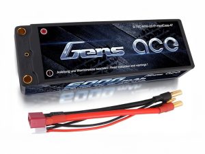 Gens Ace Li-Po Car Hard Case 2S 7.4V 6000mAh 70C 5mm