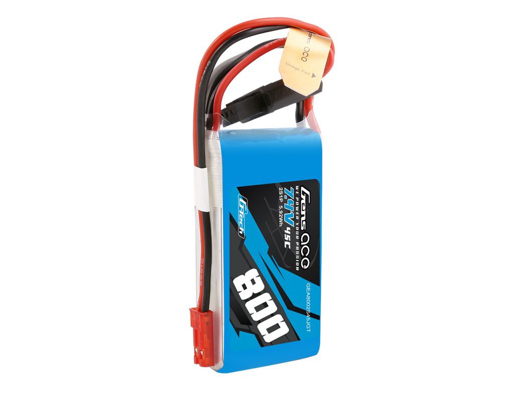 Gens Ace Li-Po G-Tech 2S 7.4V 800mAh 45C with BEC - Image 4