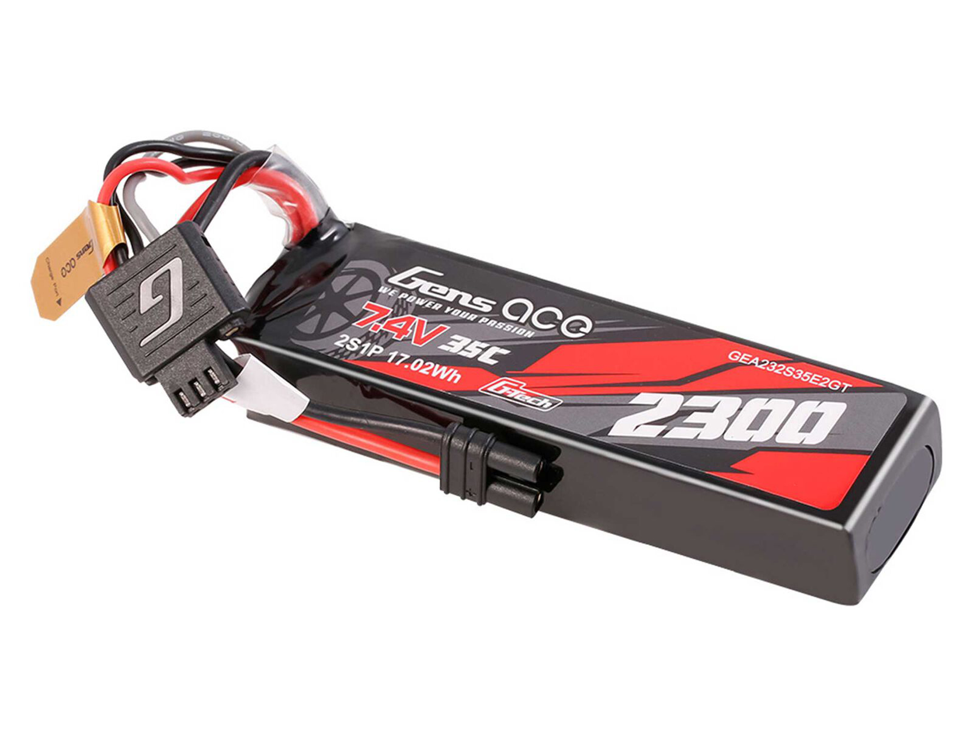 Gens Ace Li-Po G-Tech 2S Car 7.4V 2300mAh 35C with EC2 (GROM)