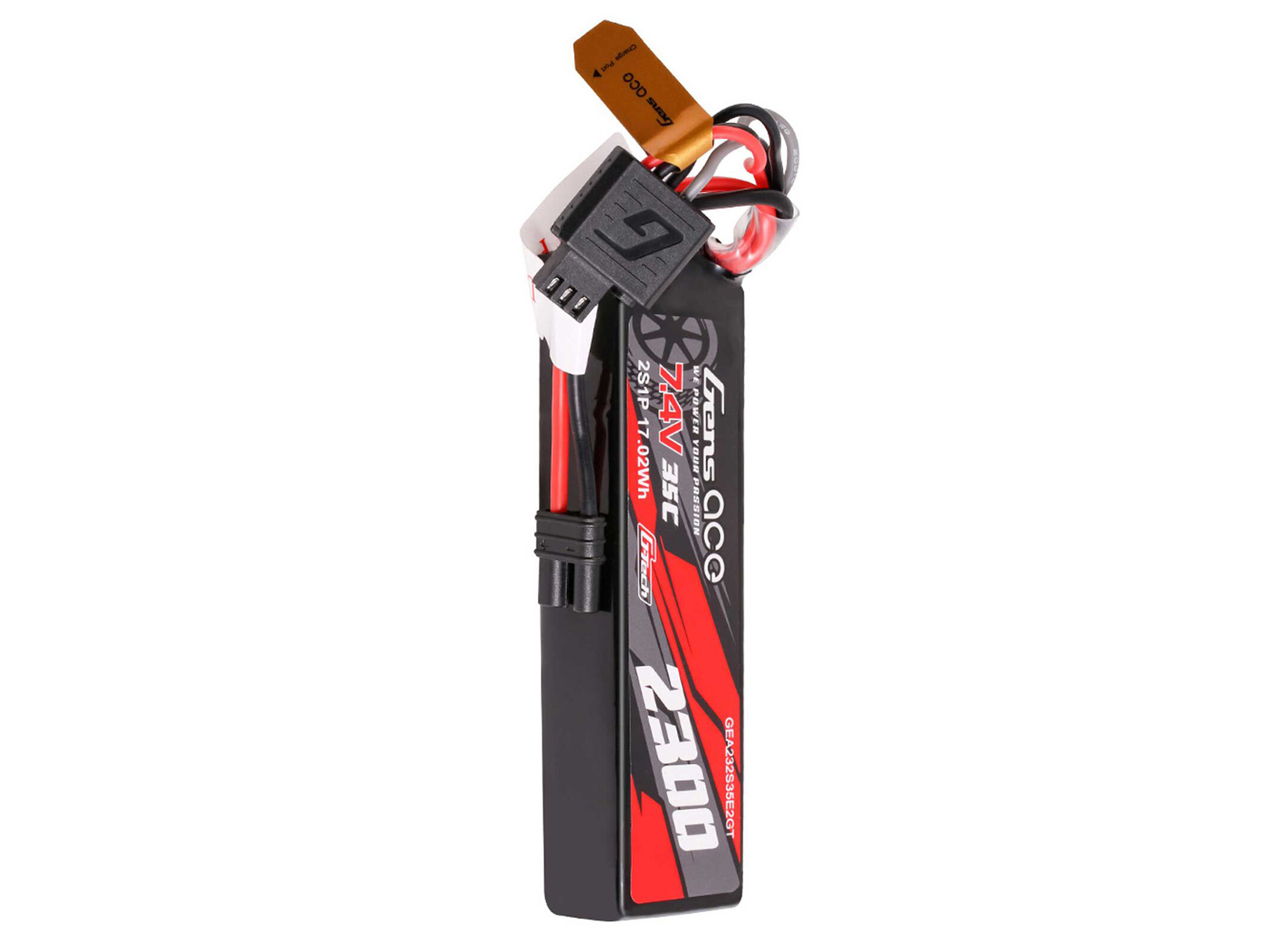 Gens Ace Li-Po G-Tech 2S Car 7.4V 2300mAh 35C with EC2 (GROM) - Image 4