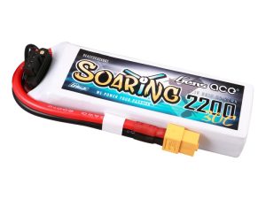 Gens Ace Li-Po G-Tech 3S 11.1V 2200mAh 30C Soaring with XT60