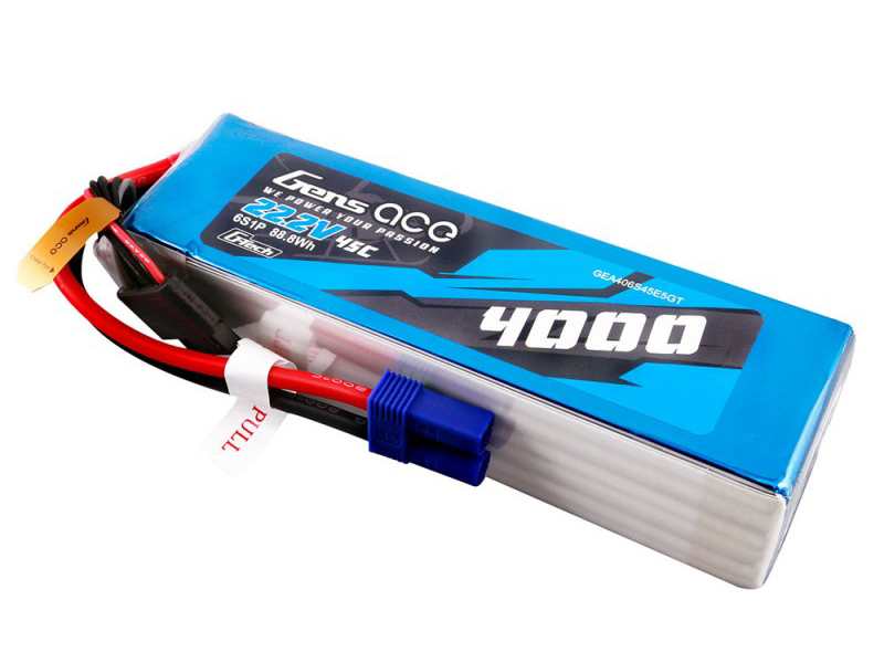 Gens Ace Li-Po G-Tech 6S 22.2V 4000mAh 45C with EC5 - Image 2