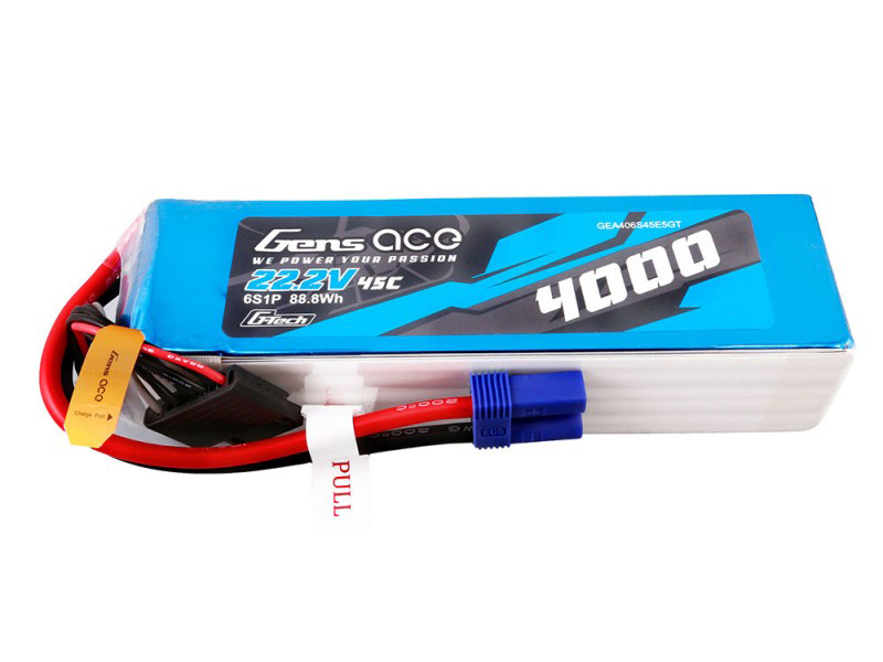 Gens Ace Li-Po G-Tech 6S 22.2V 4000mAh 45C with EC5 - Image 3