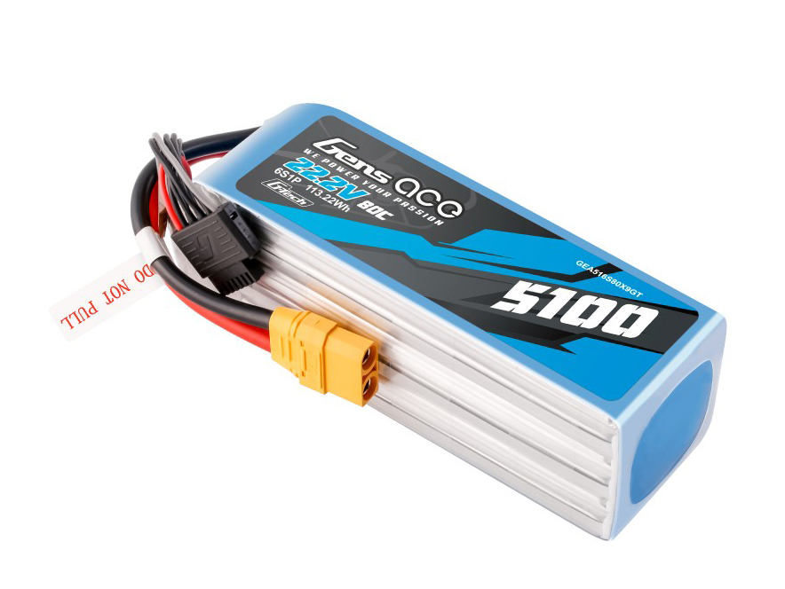 Gens Ace Li-Po G-Tech 6S 22.2V 5100mAh 80C with XT90 - Image 2