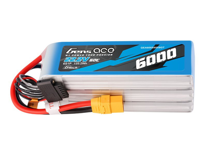 Gens Ace Li-Po G-Tech 6S 22.2V 6000mAh 60C with XT90 - Image 2