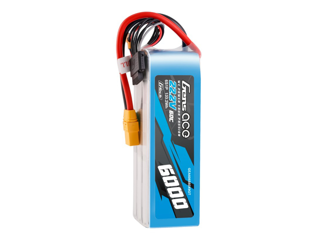 Gens Ace Li-Po G-Tech 6S 22.2V 6000mAh 60C with XT90 - Image 3
