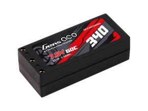 Gens Ace Li-Po HV Car Hard Case 2S 7.6V 340mAh 60C with 2MM