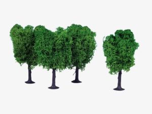Heki Lichen Elm Trees, 12cm (Light Green) (3 pcs) (1020)