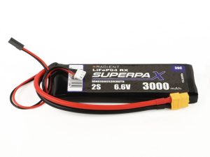 Radient LiFe 2S 6.6V 3000mAh 30C XT60 Futaba / Hitec (Rx)
