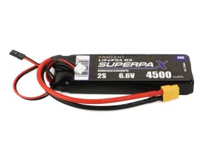Radient LiFe 2S 6.6V 4500mAh 30C XT60 Futaba / Hitec (Rx)