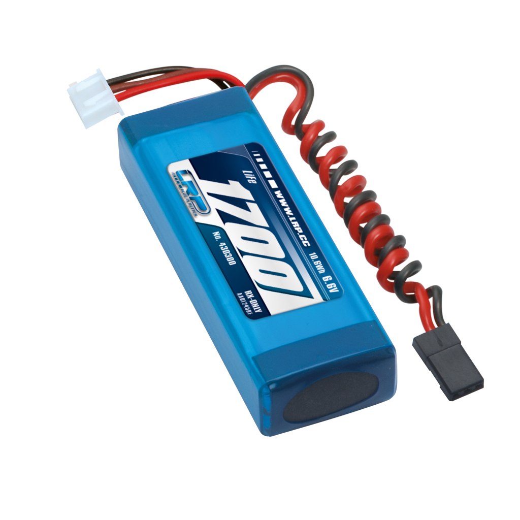 LRP LiFePo 1700 RX-Pack 2/3A Straight - 6.6V