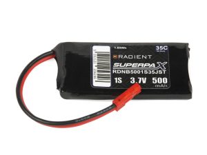 Radient LiPo 1S 500mAh 3.7V 35C JST