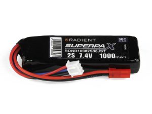 Radient LiPo 2S 1000mAh 7.4V 30C JST