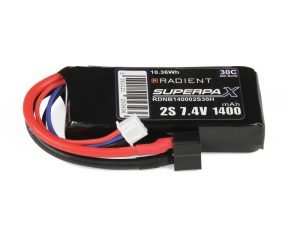 Radient LiPo 2S 1400mAh 7.4V 30C Deans (HCT)
