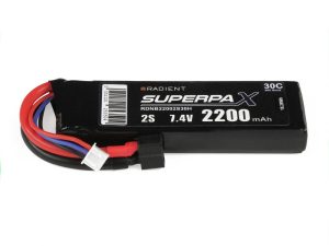 Radient LiPo 2S 2200mAh 7.4V 30C Deans (HCT)