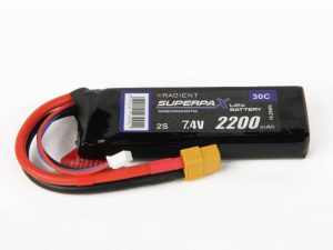Radient LiPo 2S 2200mAh 7.4V 30C XT60