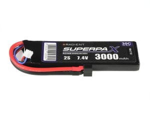 Radient LiPo 2S 3000mAh 7.4V 30C Deans (HCT)