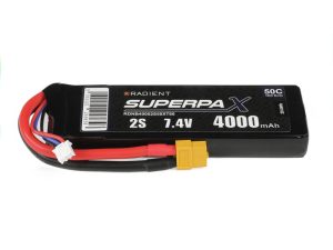 Radient LiPo 2S 4000mAh 7.4V 50C XT60