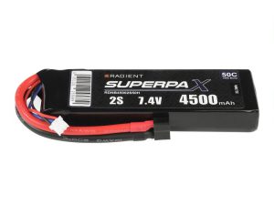Radient LiPo 2S 4500mAh 7.4V 50C Deans (HCT)