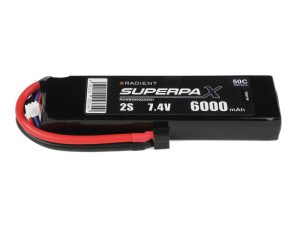 Radient LiPo 2S 6000mAh 7.4V 50C Deans (HCT)