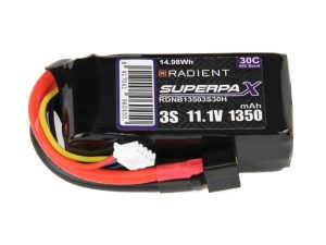 Radient LiPo 3S 1350mAh 11.1V 30C Deans (HCT)