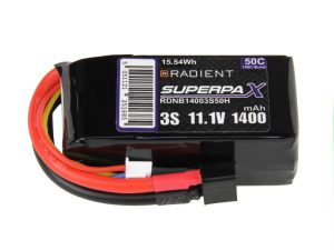 Radient LiPo 3S 1400mAh 11.1V 50C Deans (HCT)