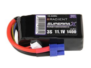 Radient LiPo 3S 1400mAh 11.1V 50C EC3