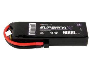 Radient LiPo 3S 6000mAh 11.1V 30C Deans (HCT)