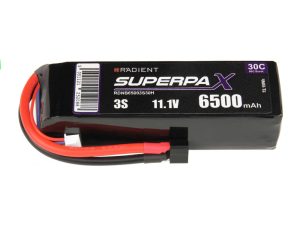 Radient LiPo 3S 6500mAh 11.1V 30C Deans (HCT)