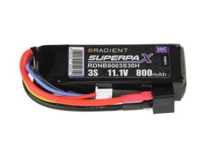 Radient LiPo 3S 800mAh 11.1V 30C Deans (HCT)