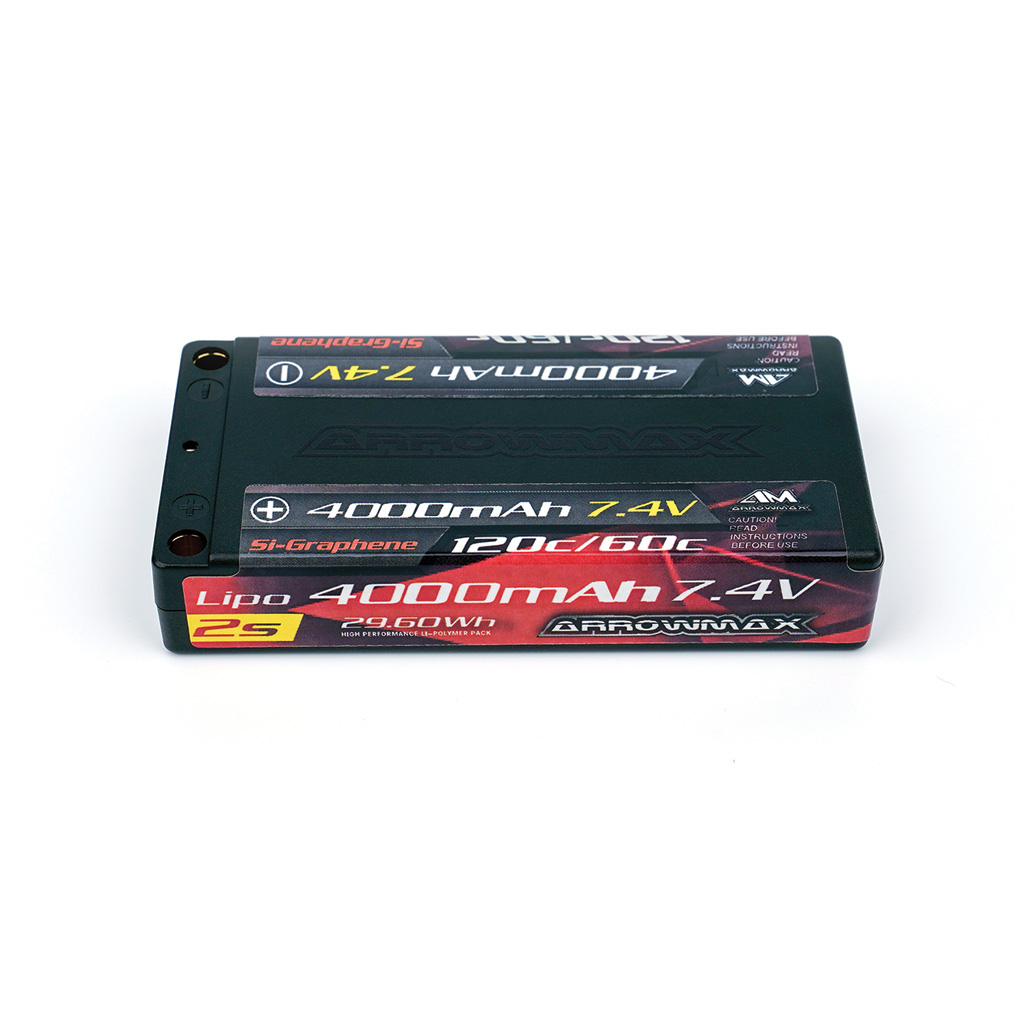 Arrowmax Lipo 4000mAh 1/12 - 7.4V - 60/120C Si-Graphene