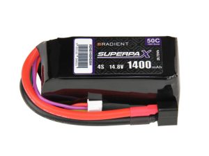 Radient LiPo 4S 1400mAh 14.8V 50C Deans (HCT)
