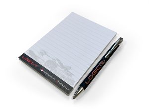 Logic RC Black Pen & Notepad