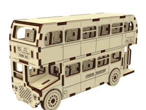 DPR London Bus Wooden Assembly Kit