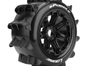 LOUISE RC B-PADDLE 1/5 REAR SPORT HEX 24MM BLACK BEADLOCK