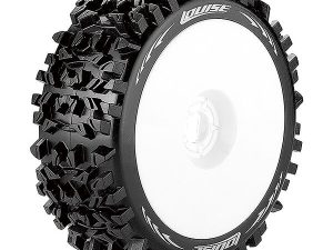 LOUISE RC B-PIONEER 1/8 FR/RR SOFT HEX 17MM WHITE